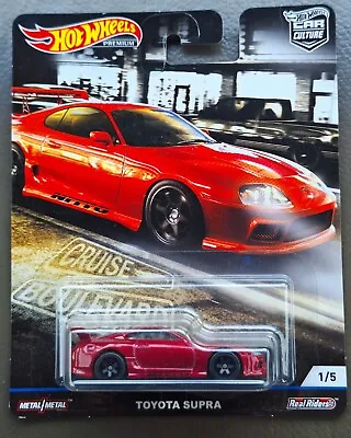 🚩🚩Hot Wheels Premium Cruise Boulevard TOYOTA SUPRA Car Culture MK4 • $42.50