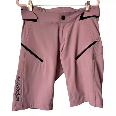 Troy Lee Designs Shorts Womens Small Pink Lilium No Liner Mountain Bike Pockets  • $34.98