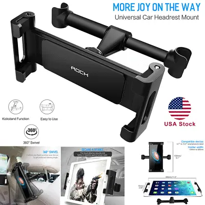 $16.89 • Buy For Phone Tablet IPad Mini PC 360° Rotating Car Seat Headrest Mount Holder Stand