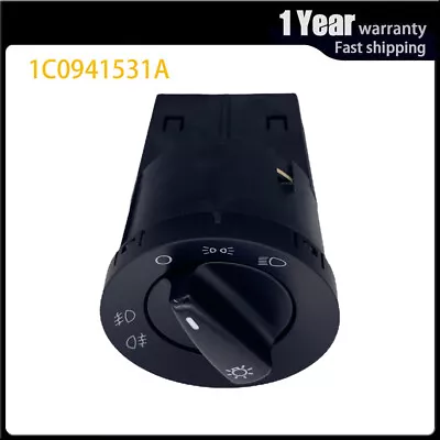 $14.99 • Buy Front Headlight Fog Light Control Switch For VW Beetle Golf Jetta Passat 98-2012