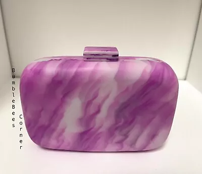 $44 • Buy ZARA Mini Shoulder Bag PRINTED Clutch Box MARBLE TIE-DYE HandBag NWT 6716/510 (a