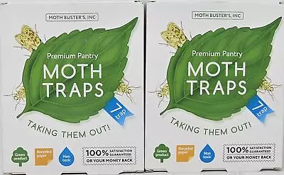 Premium Pantry Moth Traps Eco Friendly W/Pheromones (2/7 Ct Boxes - 14 Total) • $14.95