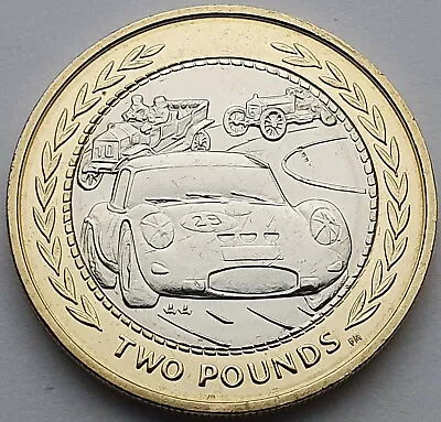 Isle Of Man TT  CAR RALLY ( Jaguar) £2 Coin  Uncirculated • £3.50