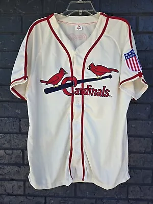 Vintage Style Logo St Louis Cardinals MLB Baseball Stitched Jersey Mens XL 🔥💯⚾ • $15.99