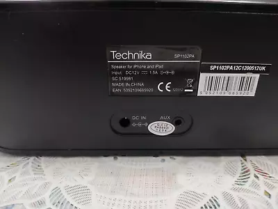 Technika Speaker For Iphone And Ipad Technika Sp1102pa • £20