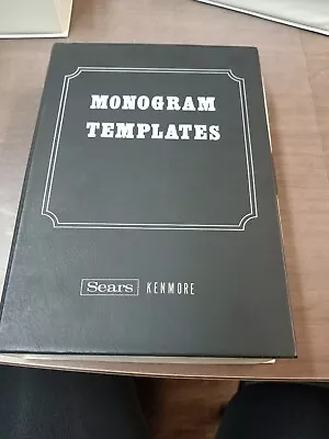 Set Of 26 Sears Kenmore Sewing Machine White Monogram Templates • $15