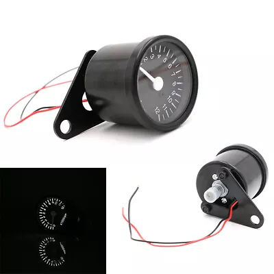 65mm Tachometer Speedometer Gauge LED Light 12000 RPM For Motorcycle Dirt Bike • $35.71