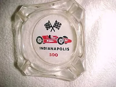 INDY INDIANAPOLIS 500  -  Vintage ASHTRAY   -  MUST SEE - 50's ?  -  VERY COOL • $25