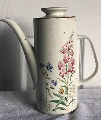 Vintage J & G Meakin Wayside Lifestyle Coffee Pot Wild Flowers 1980 • £24.99