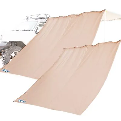 $49.95 • Buy 2x Adventure Kings 2.5m Awning Side Wall Camping Outdoor Shade Extension 170GSM