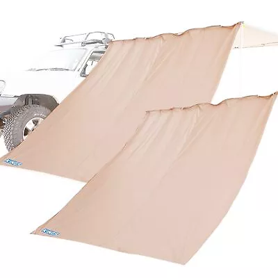 $49.95 • Buy 2x Adventure Kings 2.5m Awning Side Wall Camping Outdoor Shade Extension 170GSM
