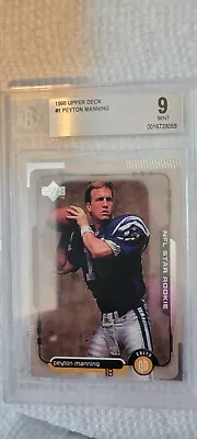 Peyton Manning 1998 Upper Deck #1 Rc Rookie Bgs 9 *indianapolis Colts* • $35