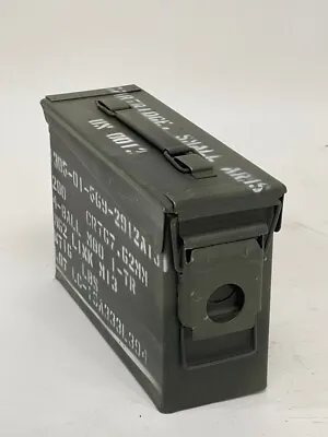 30 Cal Metal Ammo Can – Military Steel Box Ammo Storage - Used • $8.15