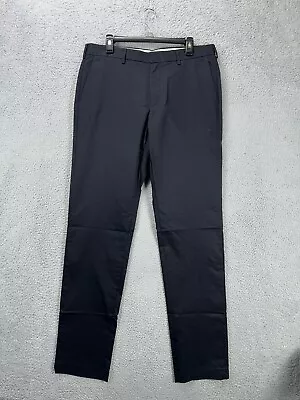 J.Crew Pants Mens 34X36 Ludlow Black Khakis Chino 3XDry Slim Flat Front NEW A10 • $42.75