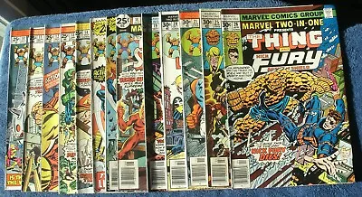 13 Lot - Marvel Two-in-One The Thing #10—15 17-21 25 26! 10VF+! 2VF! 1 VF-! • $22.99