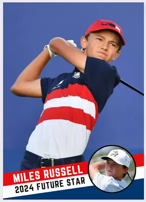 2024 Miles Russell Future Stars Golf Rookie Card Pro Golfer • $9.99