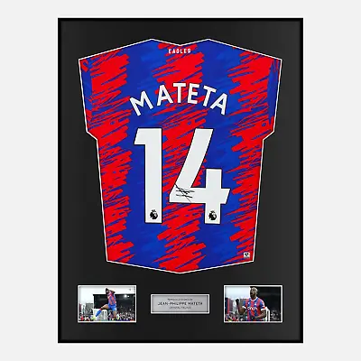 £329.99 • Buy Framed Jean-Philippe Mateta Signed Crystal Palace Shirt 2022-23 Home [Modern]