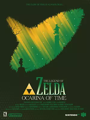 Zelda Ocarina Of Time Poster Size 24  X 18   #1 • $22