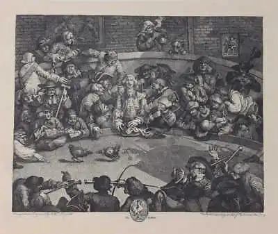 William Hogarth (1697 - 1764) - Rooster Fighting Etching • £12.95