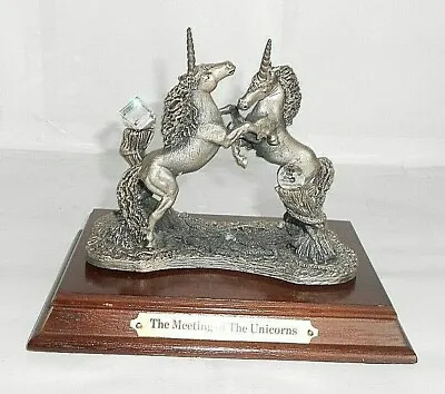 Myth & Magic - MEETING OF THE UNICORNS - Tudor Mint - HORSE LIKE FIGURE Box • £19.95