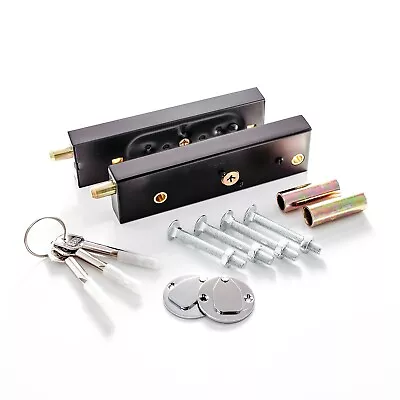 £27.99 • Buy Pair Of Federal Enfield Style Garage Door Bolts Lock One PAIR With Fixings