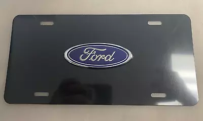 For Ford Front Auto Car Vanity Black Aluminum License Plate F150 Escape NEW • $13.99