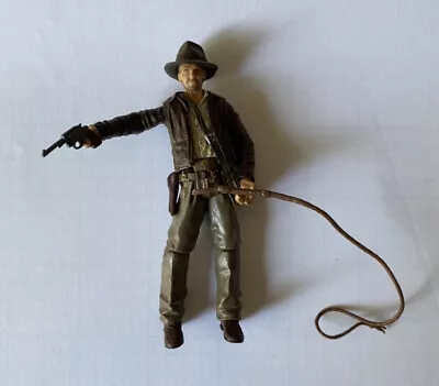 Vintage Hasbro Indiana Jones Action Figure 3.75  With Revolver Whip And Hat • $9.99