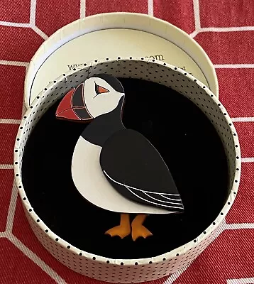 Erstwilder Piccolo Puffin Brooch By Louisa Camille 2014 Only 100-300 Made • $275