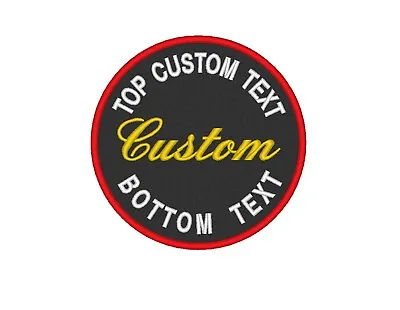 Custom Embroidery 3  Round Patch Biker Embroidered Outlaw MC Badge  • $8.50