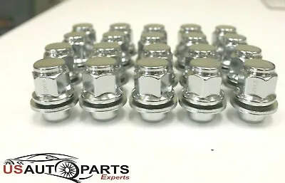 Qty 20 Chrome 12x1.5 Wheel Lug Nuts Mag Seat Washer For Lexus Scion Toyota Camry • $19.99