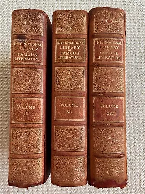 The International Library Of Famous Literature Volume III XII XIV • £25.08