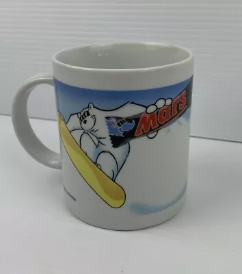 Mars Bar Chocolate Mug Snowboarding Polar Bear Ceramic Coffee Rare 1998 • $15.95