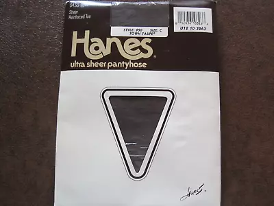 Vintage- HANES-Ultra Shher Pantyhose- Size C-Taupe Brown-NEW • $5