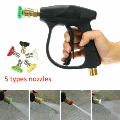 £13.29 • Buy 3000PSI High Pressure Washer Spray Gun Jet Lance Trigger Wash Water 5Nozzle Tool
