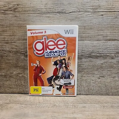 Karaoke Revolution Glee: Volume 3 (Nintendo Wii 2011) AUS PAL Complete • $16