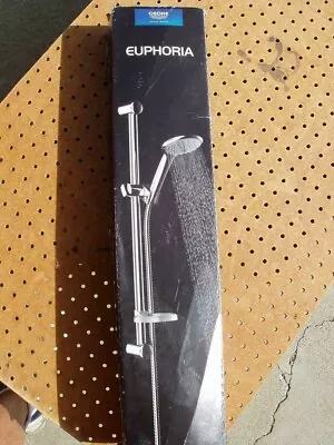 £86.51 • Buy Grohe Euphoria 110 Duo Shower Rail Set 2 Sprays Chrome Never Used In Box 