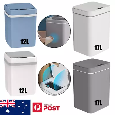 Smart Rubbish Bin Automatic Motion Sensor Trash Bin Waste Basket Toliet 12L-16L • $28.99