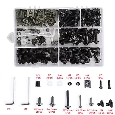 Fairing Bolts Screws Kit Set Fit For Yamaha YZF R6 R1 R25 125 R3 T-MAX MT XJ R1 • £20.38