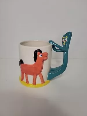 Gumby & Pokey Ceramic Mug - Vintage 1997 Clay Art • $44.99