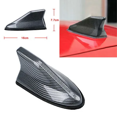 1x Black Shark Fin Car Roof Antenna Aerial FM/AM Radio Signal Parts Accessories • $19.67