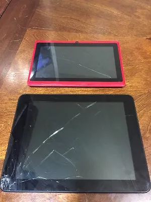 Ematic EGO800BL 8 Inch Tablet Plus 7 Inch Unknown Tablet For Parts  • $20