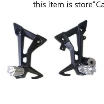 2Pack Motorcycle Refit Rear Foot Pegs Rest Pedal Pads Foot Bracket Shift Lever • $75.87