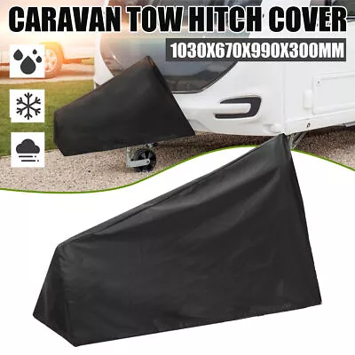 Universal Caravan Hitch Cover Trailer Tow Ball Coupling Lock Cover Waterproof • $17.99