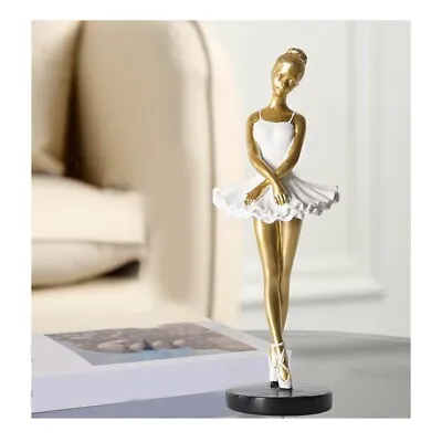 Ballet Dancer OrnamentDancing Girl Statue Art OrnamentsDecor Elegant For1118 • £15.61