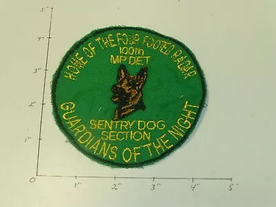 100 MP DET Sentry Dog Section German Made Color Patch • $10