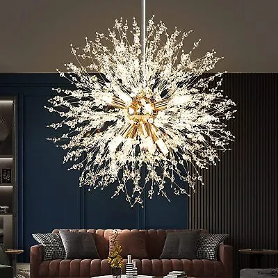 Modern Firework 8-Bulb Crystal Chandeliers Dandelion Chandelier Light Pendant • £39.95