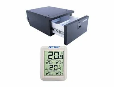 $525.96 • Buy Kings 30L Camping Drawer Fridge Freezer Mini Cooler + LCD Wireless Thermometer