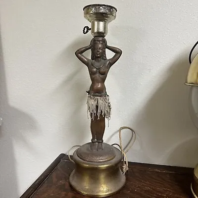 Rare Souvenir Vintage Hula Girl Motion Lamp Hawaiian Original By Dodge Nonworkin • $875