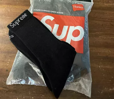 Supreme/ Hanes Black Socks/ Singles/ One Pair/ 100% Authentic/ Brand New • $13.99