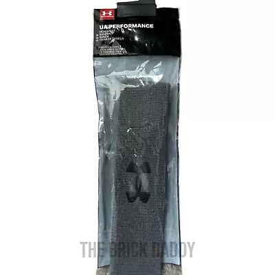 Under Armour Men's Headband  Graphite (040)/Black  One Size Fits 1276990 • $8